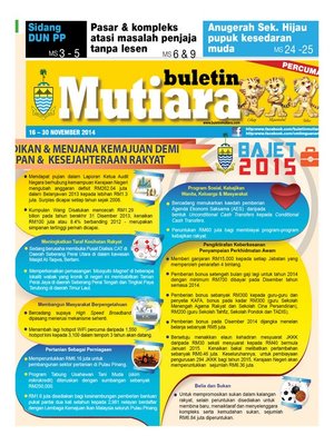 cover image of Buletin Mutiara 16-30 Nov 2014